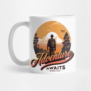 Adventure Awaits - Since 1935 - Sunset - Outdoors, Camping, Hiking, Adventure Mug